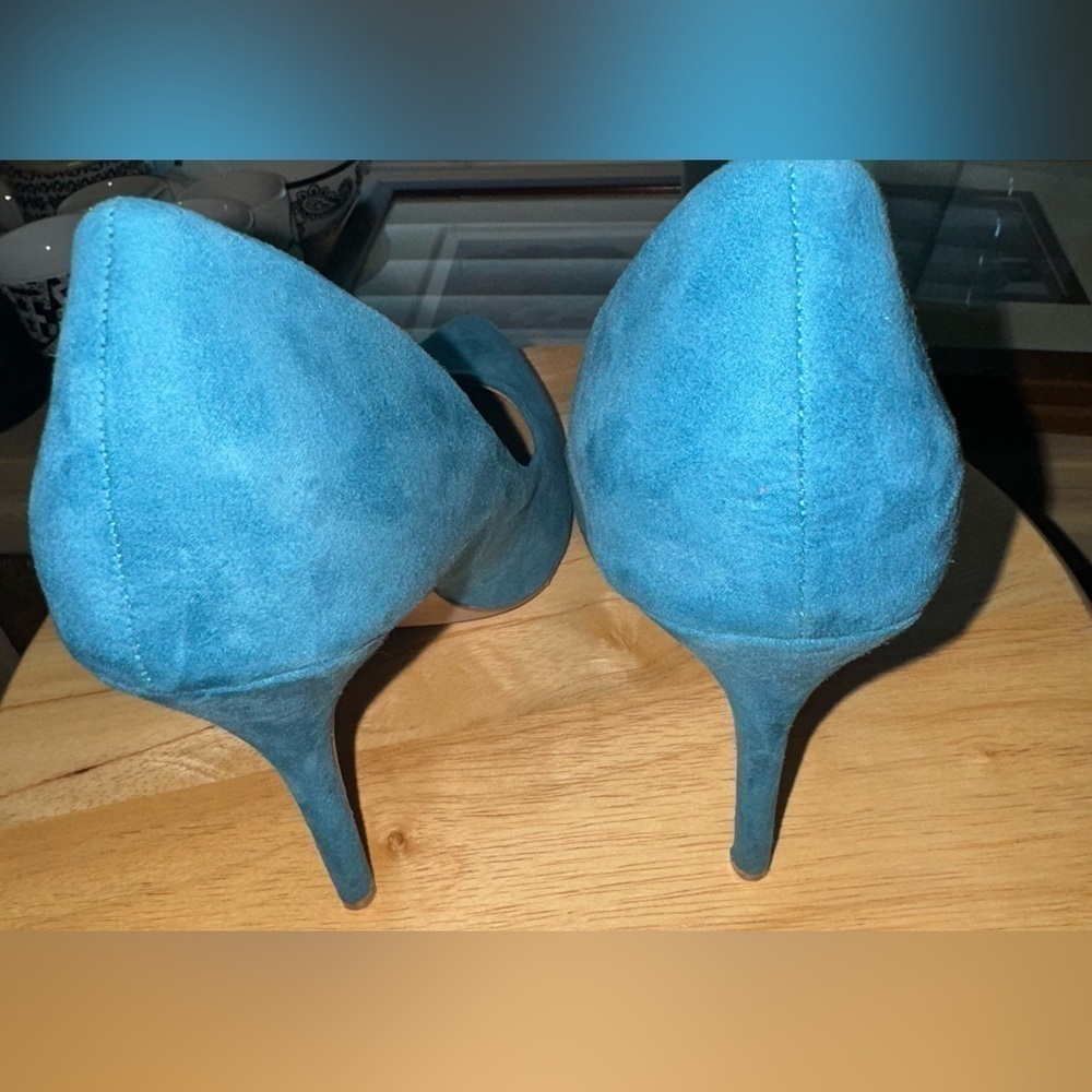 Gaby Heels Riverberry Teal Green Size 9 - Picture 5 of 5